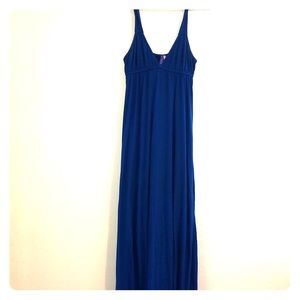 LF Royal Blue V-Neck Maxi Dress